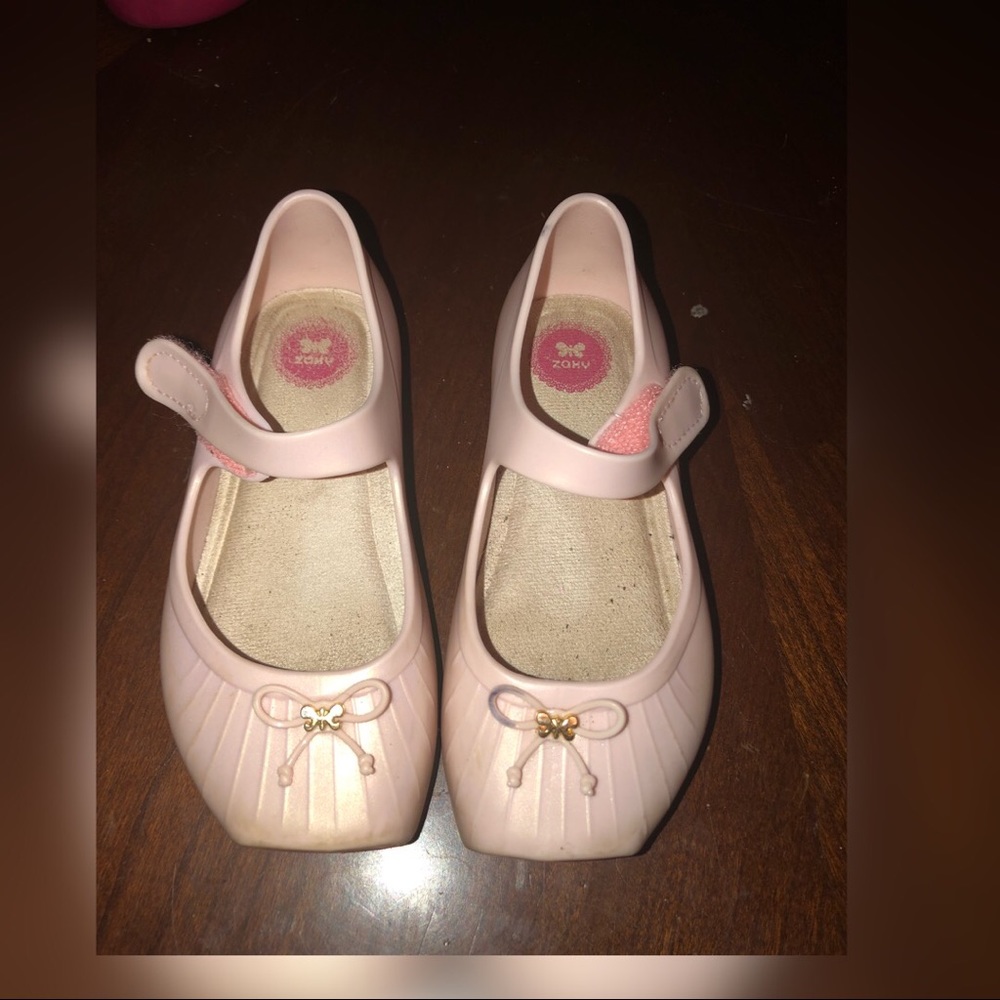 Pink Zaxy ballet toddler shoes
